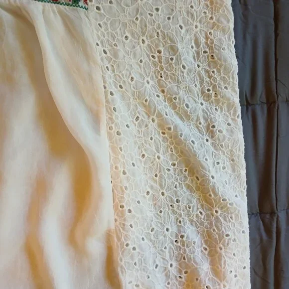 *Host Pick* Johnny Was Collection Petals Embroidered Eyelet Georgette Tunic, 2x - Picture 12 of 16